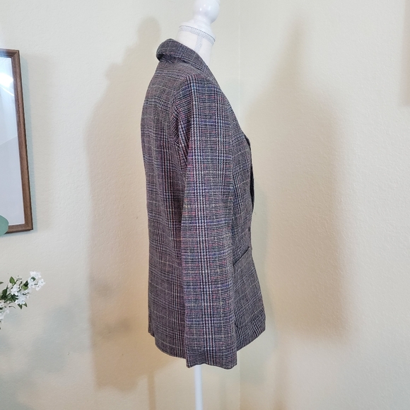 Vintage T R Bentley Plaid Wool Blend Blazer! Size 6. - Picture 2 of 10